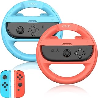 【Switch 1&2対応】ハンドル型グリップコントローラー 変換アダプター付属｜左右共通設計｜臨場感アップ｜軽量設計｜差し込み式で簡単装着