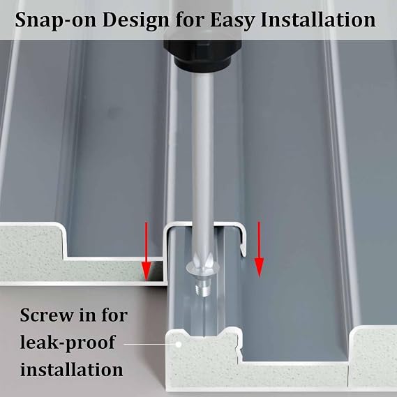 Heavy Duty Insulated Ceiling Panels, Corrugated Metal Roofing Panels, Waterproof Roofing Board for Outdoor Storage, Stables, Patios, Garages, Sheds - 10 Pcs