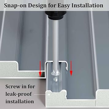 Heavy Duty Insulated Ceiling Panels, Corrugated Metal Roofing Panels, Waterproof Roofing Board for Outdoor Storage, Stables, Patios, Garages, Sheds - 10 Pcs