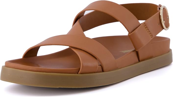 CUSHIONAIRE Womens Eve footbed sandal with +Comfort, Wide Widths Available