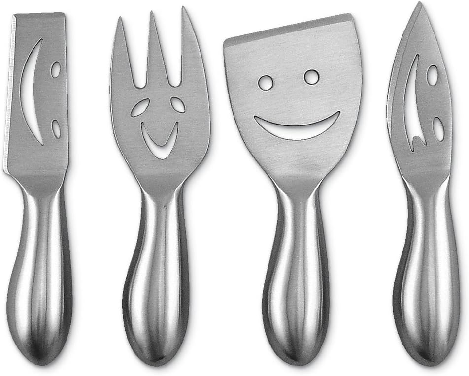 Smiley Face Cheese Knife Set of 4#75-198