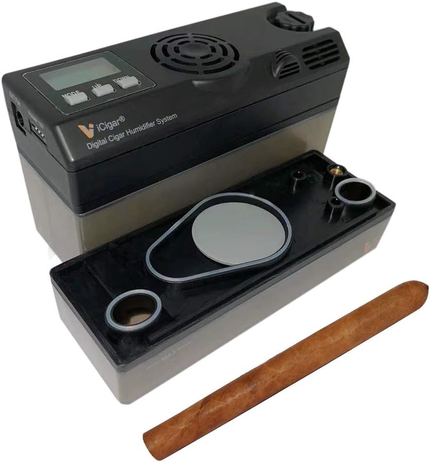 Le Veil iCigar V7 Intelligent Electronic Cigar Humidifier W/Extra 1" Tank Kit For Wooden Humidors (Humidifier)