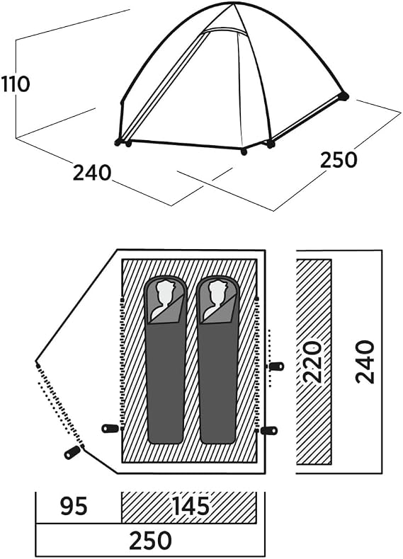 Easy Camp Rondane 2 Ultralight 2 Person Tent
