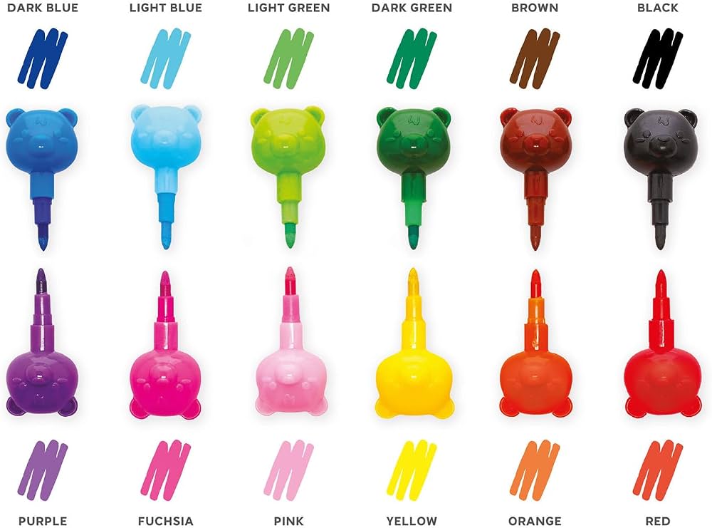 Legami - 12 Crayons De Couleur Empilables Heart Pas Cher Guadeloupe | Bureau Vallée