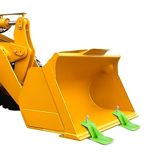 Miniatura 7 de Protector de cubo de tractor, 2 protectores de borde de esquí, 11 pulgadas de largo y 4 pulgadas de ancho, accesorios de cubo de tractor de acero