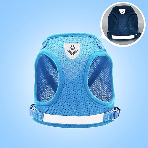 Miniatura 3 de meioro Juego de arnés y correa para perro, arnés ajustable sin tirones para gatos con correa reflectante para caminar, gatito y cachorro, arnés