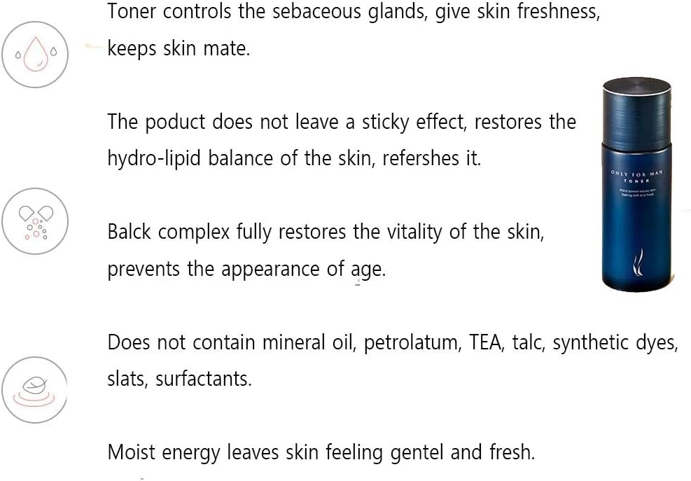 AHC Only For Men Skin Care Set(Toner 150ml + Lotion 150ml)