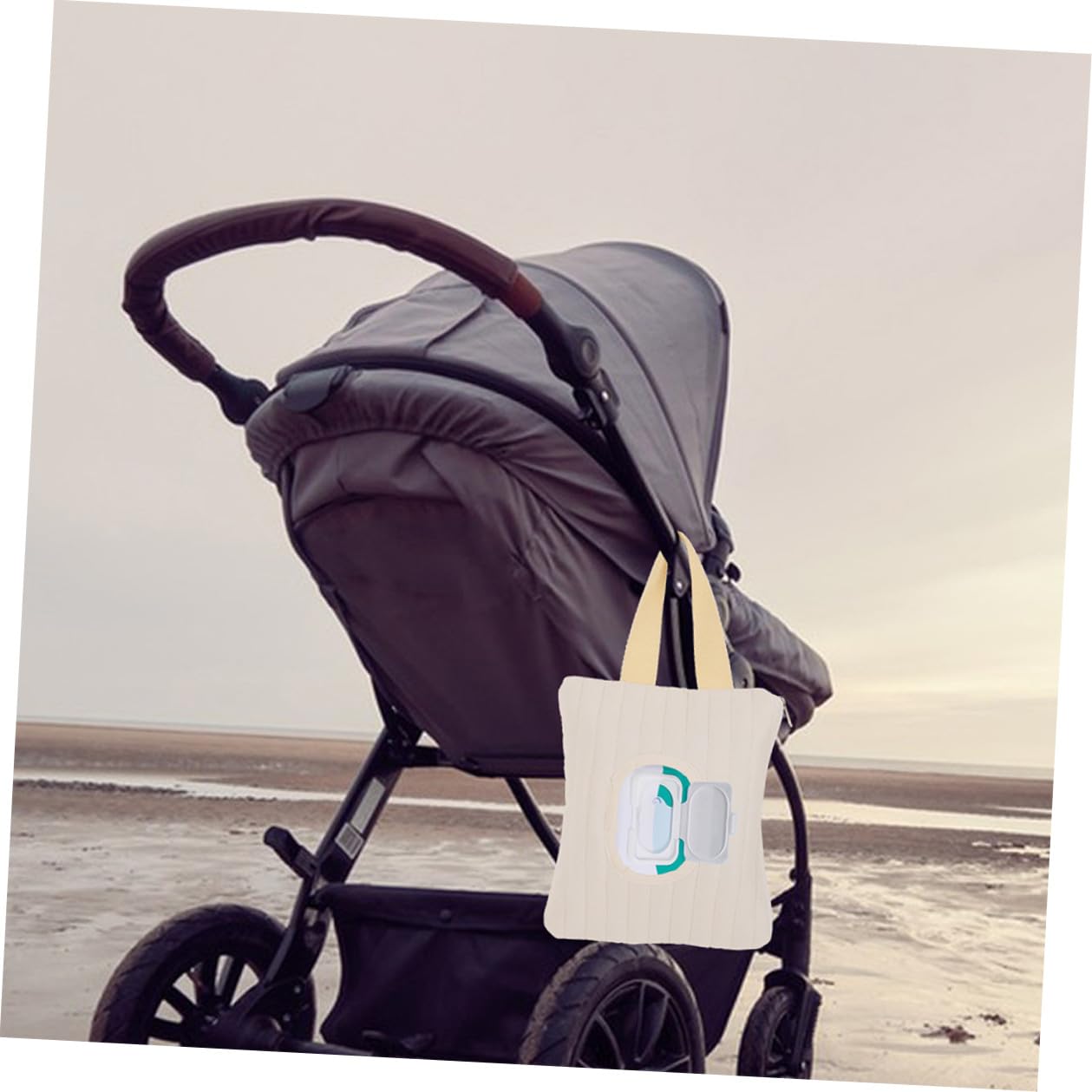 2pcs Refillable Wipes Dispenser Portable Travel Wipe Case for Diaper Bag Nursery Small Wet Dry Holder Organizer