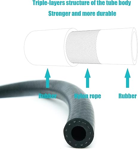 Miniatura 6 de 791745 Línea de combustible compatible con cortacésped Briggs & Stratton 085432-0035-01 085432-0035-02-23 (1/4 x 23 pulgadas)