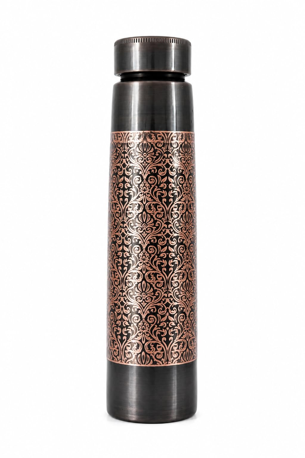 Antique Copper Water Bottle, a perfect blend of style and health benefits. this 34oz (920ml) Ayurvedic Copper Vessel not only looks stunning but also promotes wellness. โ image 1