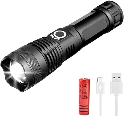 WINDFIRE Flashlight Brightest Rechargeable Indicator Image