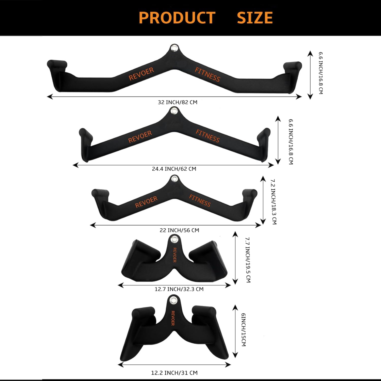 5 Pcs Heavy Duty Lat Pulldown Attachments, Neutral Grip Lat Pull Down Bar with Ergonomic Handle,Cable Attachments for Gym, Back Tricep Bar Strength Training Handle,Lat Pull Down, Attachment Set for Cable Mahine