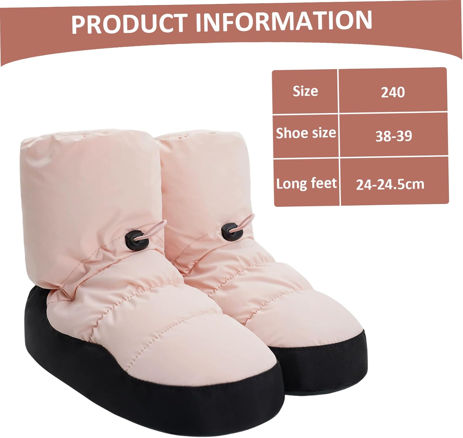 Ballet Booties Ballet Booties for Girls, Anti-Slip Warm up with Adjustable Drawstring Dance Shoes for Women