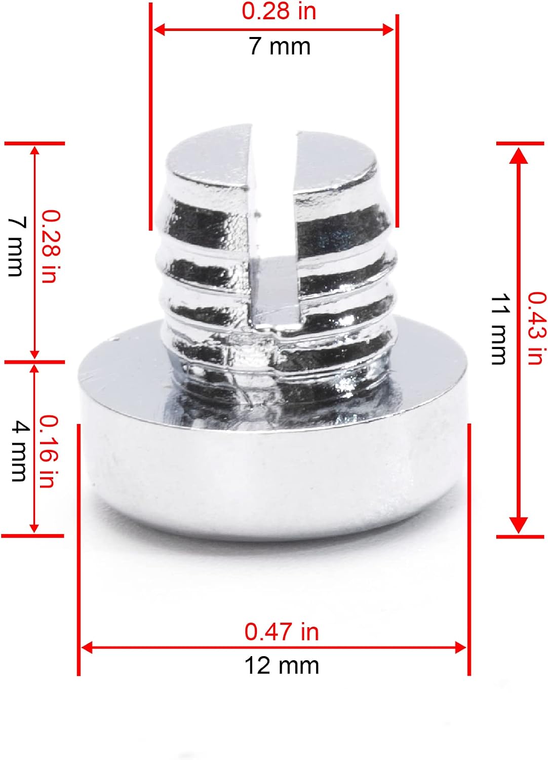 RTRHINOTUNING 50pcs Wheel Rim Lip Rivets Nuts of 7.3mm/0.29in Hole Replacement Plastic Chrome Silver Rivets