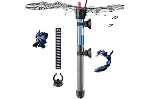 Hitop 300 Watt Aquarium Heater: Submersible Water Heater for Fish Tanks
