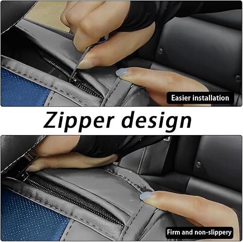 Miniatura 5 de GKreeyen Funda de asiento de automóvil para Dodge Challenger 2008-2023, 2 asientos, de piel napa, impermeable, antideslizante, compatible con bolsa