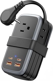 NTONPOWER GAN Ultra 65W USB Fast Charging Station, 7 in 1 Travel Power Strip with 3 Outlets 4 USB (2 C), Extension Cord 4ft, Travel Essentials, Cruise Essentials 2026,Compatible with MacBook, iPhone