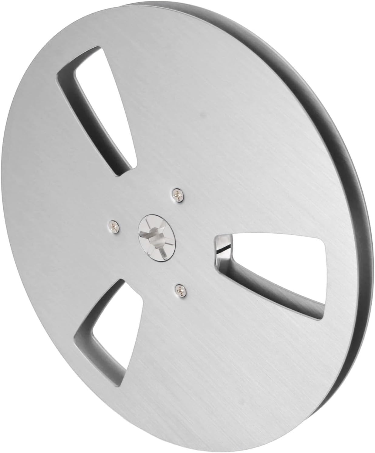 Fydun Tape Empty Reel, 1 4 7 Inch Aluminum Alloy 3 Open Reel, Hole Cord Reels Takeup Replacement Recording Opening Machine Part for to Player Blue (Fydun8gu3fzyv6t-12)