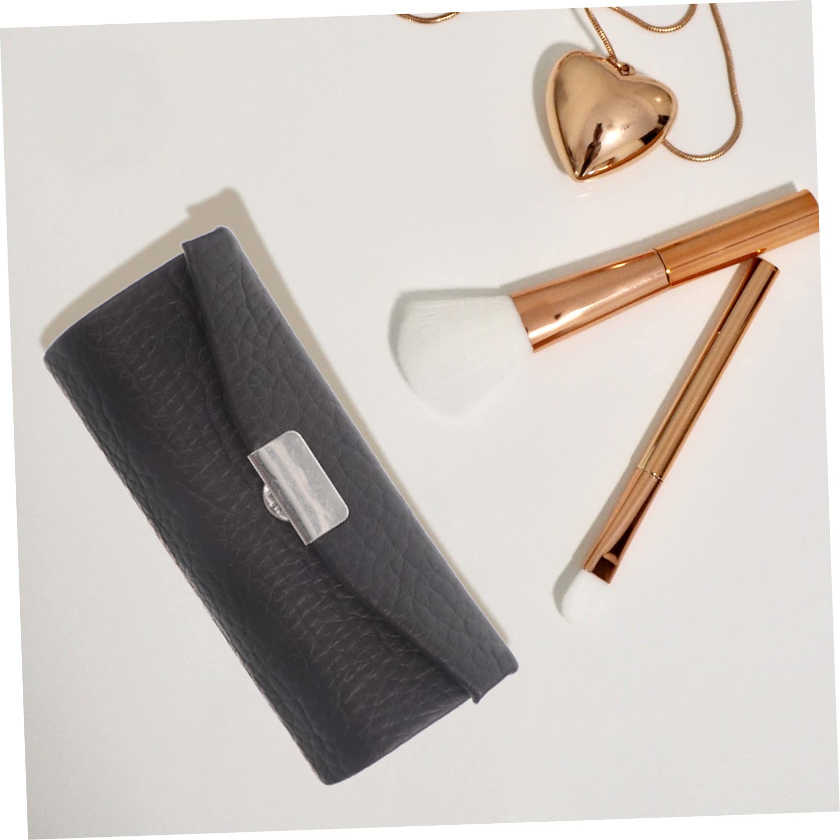 HAPINARY Leather Lipstick Case with Mirror - Image 3