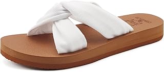 KuaiLu Dressy Sandals for Women Yoga Mat with Arch Support Comfortable Cushion Lightweight Casual Slides Summer Fashion Beach Pool Slip On Travel Orthotic Shoes Indoor Outdoor