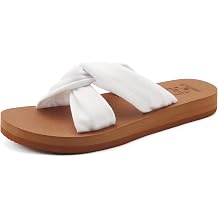KuaiLu Dressy Sandals for Women Yoga Mat with Arch Support Comfortable Cushion Lightweight Casual Slides Summer Fashion Beach Pool Slip On Travel Orthotic Shoes Indoor Outdoor