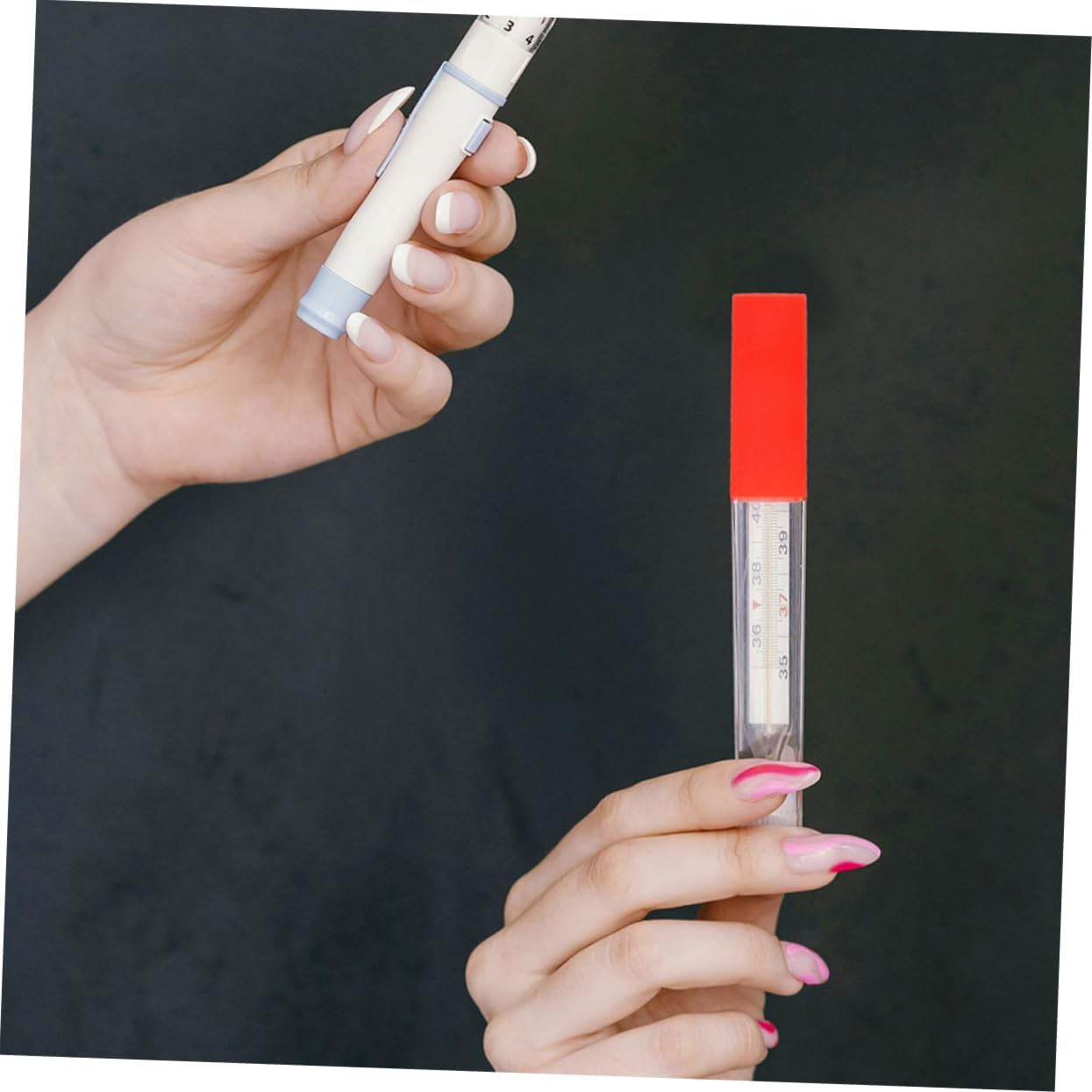 Ciieeo 12pcs Thermometer Protective Tube Plastic Thermometer Carrier Holder for Lab Easy to Clean