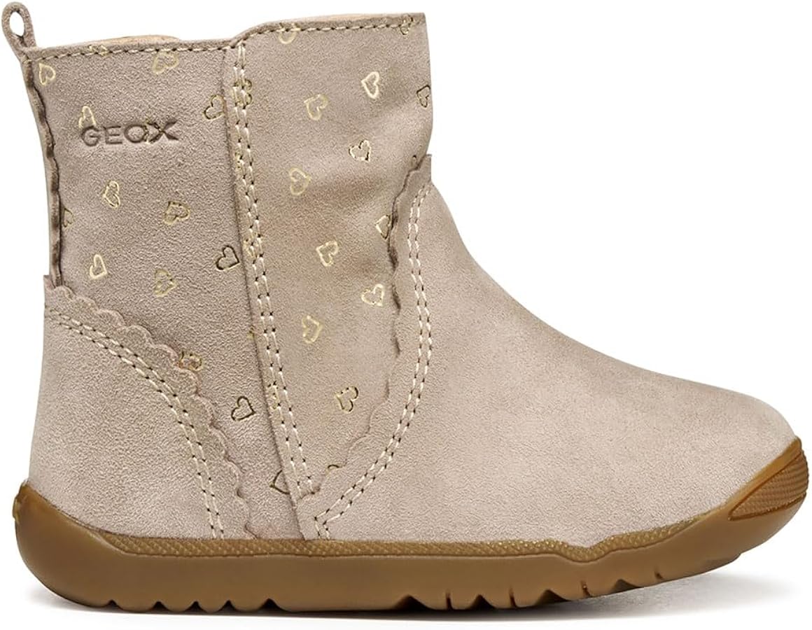 Geox Bébé Fille B Macchia Girl First Walker Shoe, DK Pink Lt