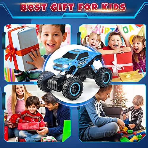 DOUBLE E 1/12 Scale Remote Control Monster Trucks - 2.4Ghz Off Road RC Trucks, Toys Gifts for Boys Age 6-10 - Thumbnail 7