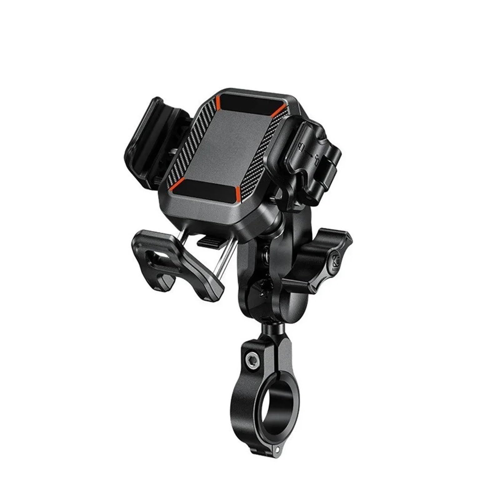Support Telephone Velo Moto Support Téléphone pour Moto avec Amortisseur Vibrations pour Vélo Scooter VTT Navigation pour Smartphones 5,4 À 7,2 Pouces(M33-C1)