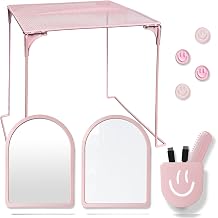 KEYDUACU 11 Pieces - Locker Accessories, Locker Decorations, Includes Mirror, Whiteboard, Magnets and Organizer. Perfect for Back to School Essentials and Office 11 Pieces - Pink