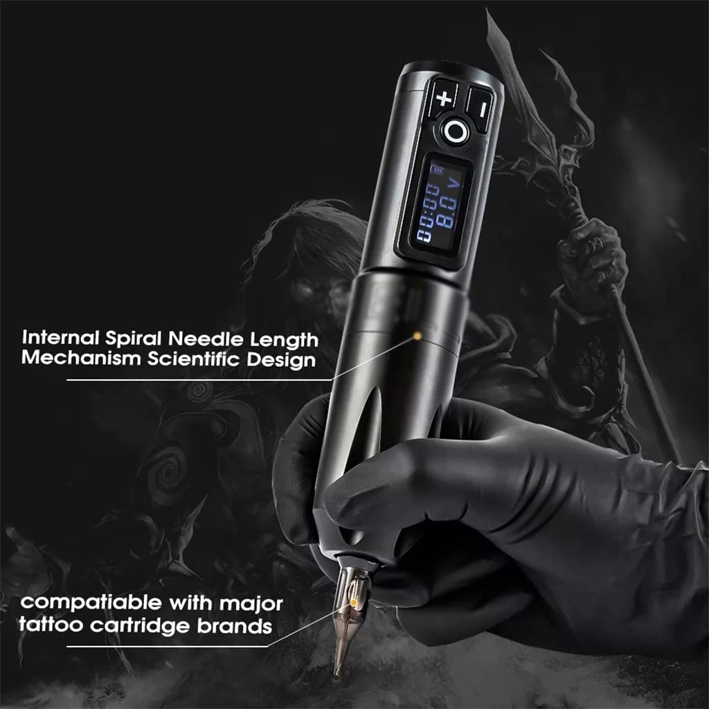 Portable Tattoo Pen Machine Lithium Battery Power Supply Block 1650mAh LED Digital Display Equipment
