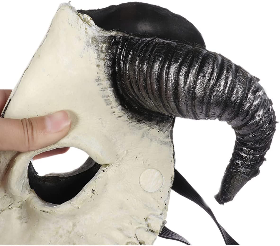 MYPLAISIR Deer Skull Mask, 3D Animal Skull Mask Goat Mask for Halloween Costume Party Carnival Cosplay