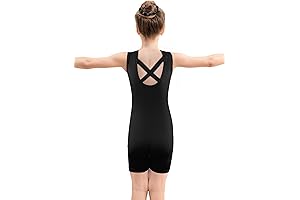 Girls Gymnastics Leotards Size 8-10: Comfortable & Breathable Biketard Dance and Tumbling Outfits