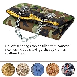 SFEEXUN Punching Bag for Man Women Youth Teens, Indoor/Garden Boxing Bag Unfilled Heavy Bag Set with Punching Gloves, Chain, Ceiling Hook for MMA, Kickboxing, Muay Thai, Karate, Taekwondo