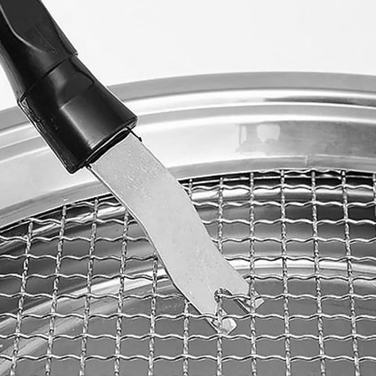 3pcs Stainless Steel BBQ Grill Grate Lifters with Black Handles, Portable Heat Insulation Dish Gripper Crowbar Set for Outdoor Barbecue Cooking and Baking Tray Lifting