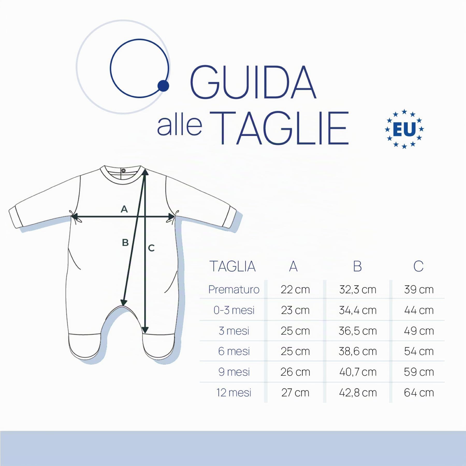 Chicco, Set Tutine Neonato e Neonata, Tutine con Pratico Piedino, in Morbido Cotone, Abbigliamento Bambino e Bambina 0-24 Mesi, Designed in Italy