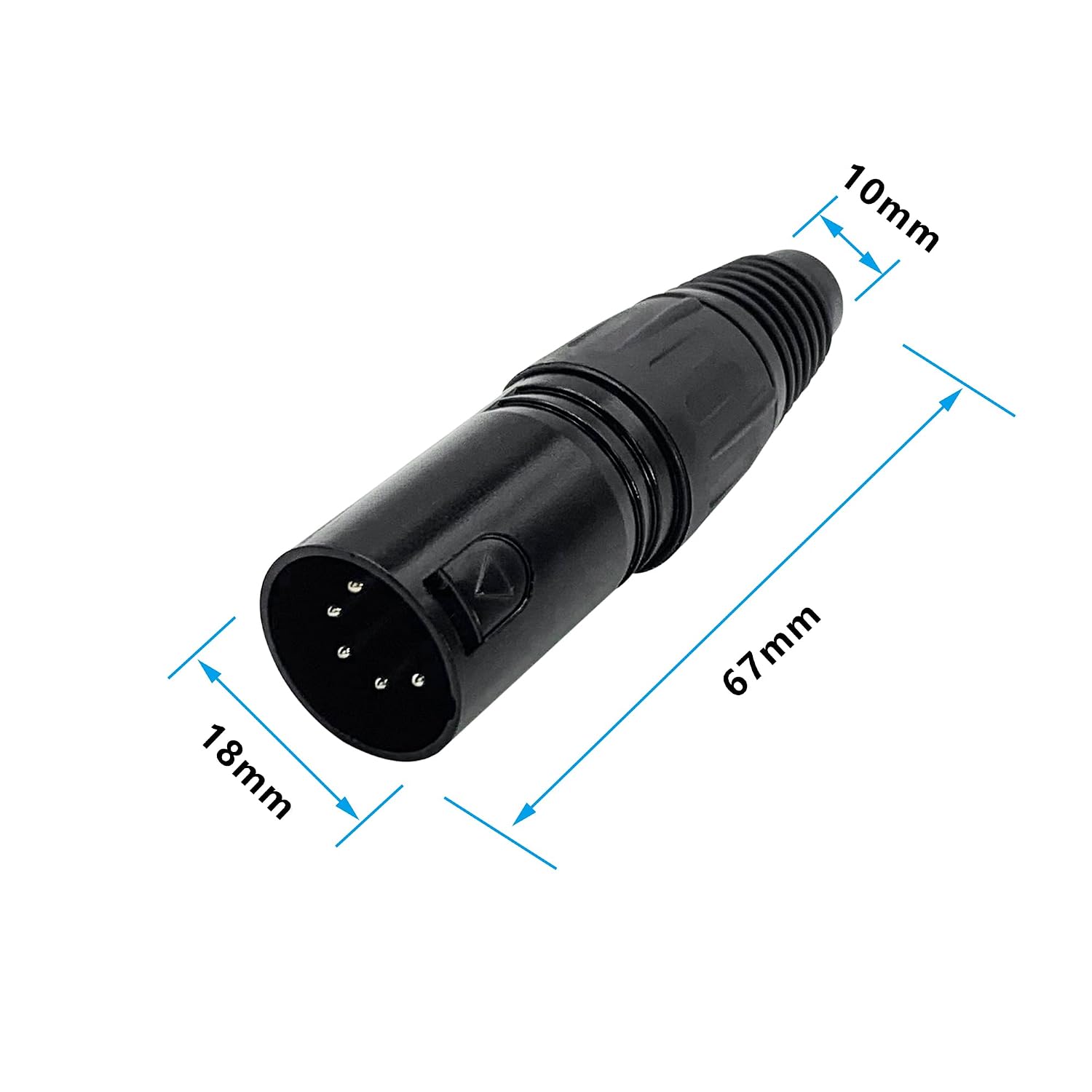 Cable Adaptador DIN 5 Pines A XLR Macho - 1.5 Metros, Para Conectar Instrumentos Musicales, Equipos De Audio, MIDI A XLR
