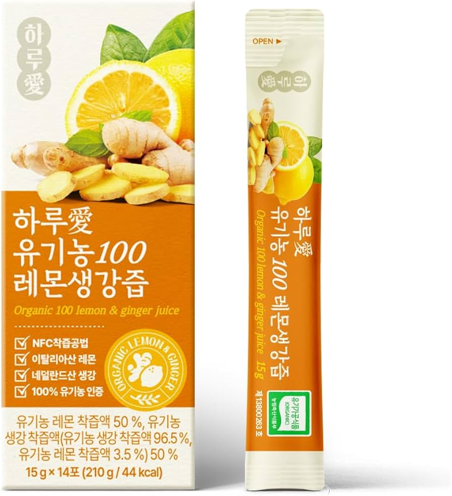 Amazon.com : Organic 100% Pure NFC Lemon Ginger Juice Sticks – 15g