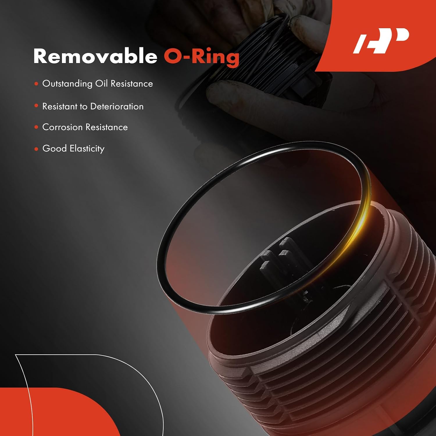 A-Premium Oil Filter Housing Cap Assembly Compatible with Volkswagen Jetta, Passat, Golf, Tiguan, Beetle, GTI, Arteon & Audi A4, Q5, Q7, A5, A6, A3, Q3, A7, TT, A1, A4 Quattro, A5 Quattro, 1.8L 2.0L
