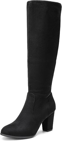 DREAM PAIR Chunky Heel Knee High Boots