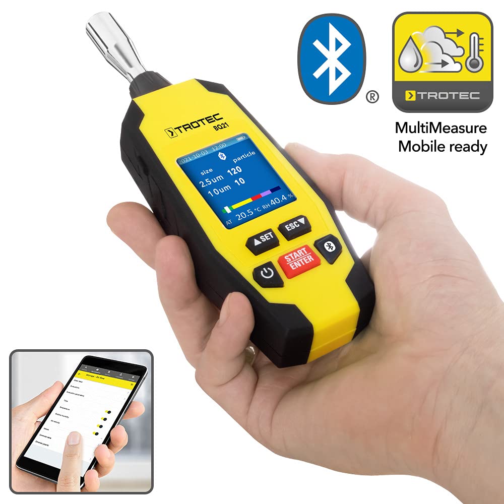 TROTEC BQ21 contador de partículas Bluetooth para calidad del aire