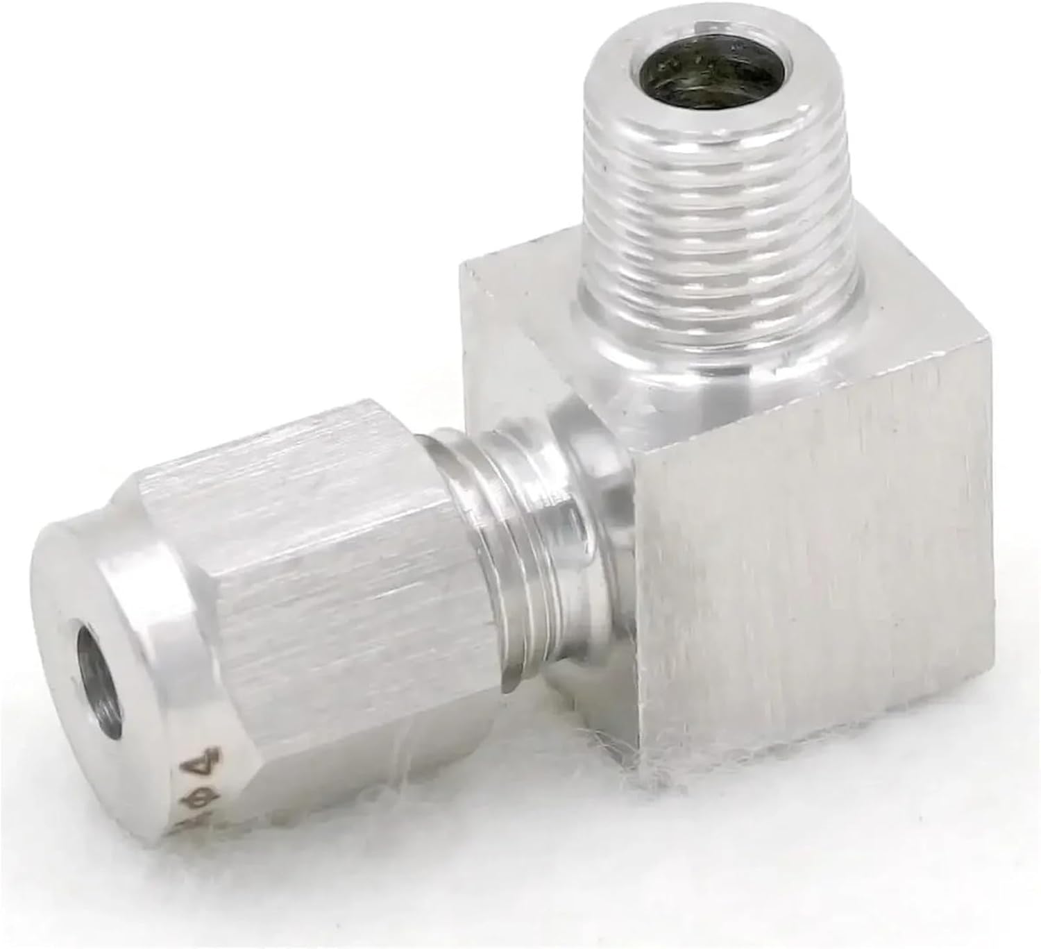 Fit Tube O/D 4mm -1/8" BSPT Elbow 304 Stainless Steel Ferrule Pneumatic Air Compression Fitting