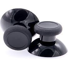 Deal4GO 2-Pack Black Thumbsticks Concave Analog Rubber Replacement for Xbox Series S|Xbox Series X Controller Thumb Grips