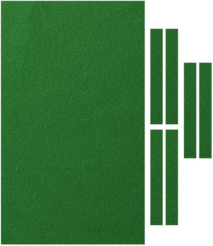 Tissu De Billard 7 Pieds - Feutre Professionnel Vert Haute Densité - Avec 6 Bandes - Pour Tables De Bar, Club, Maison