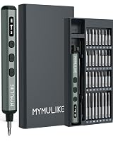 MYMULIKE 68-in-1 Präzisions Elektrischer Schraubendreher mit 64 S2-Bits