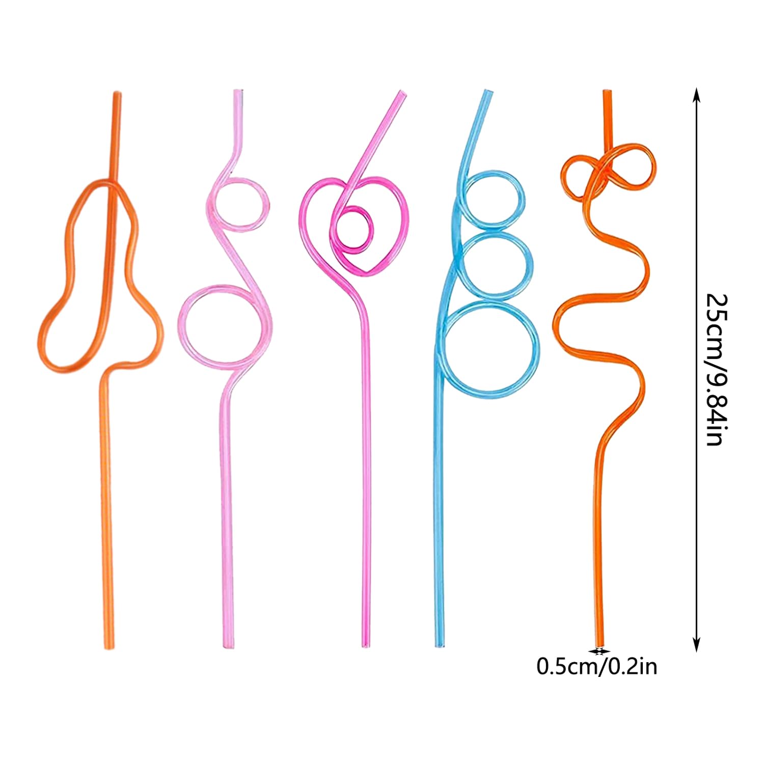 Paille En Verre AUAUY Lot 16 Pailles Réutilisables Licorne | Pailles Spirale Colorées Fête Enfants Décoration Fête Anniversaire