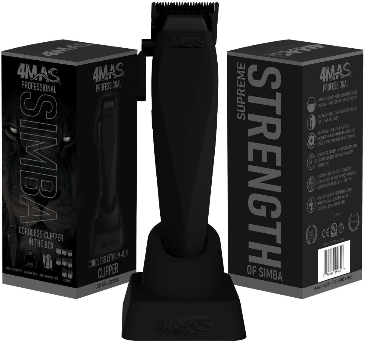 Amazon.com: 4MAS Professional Cordless Simba Clipper 2.0 - Professional ...