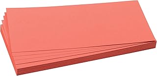 Franken 1020 07 - Tarjetas rectangulares para memorizar (9,5 x 20,5 cm, 500 Unidades), Color Rojo