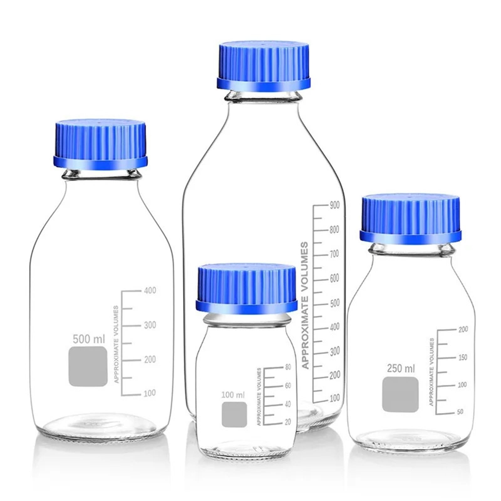 Szklana butelka na odczynniki, Szklana butelka na odczynniki 50-1000 ml, wkręcana, do pobierania próbek laboratoryjnych(500ml)