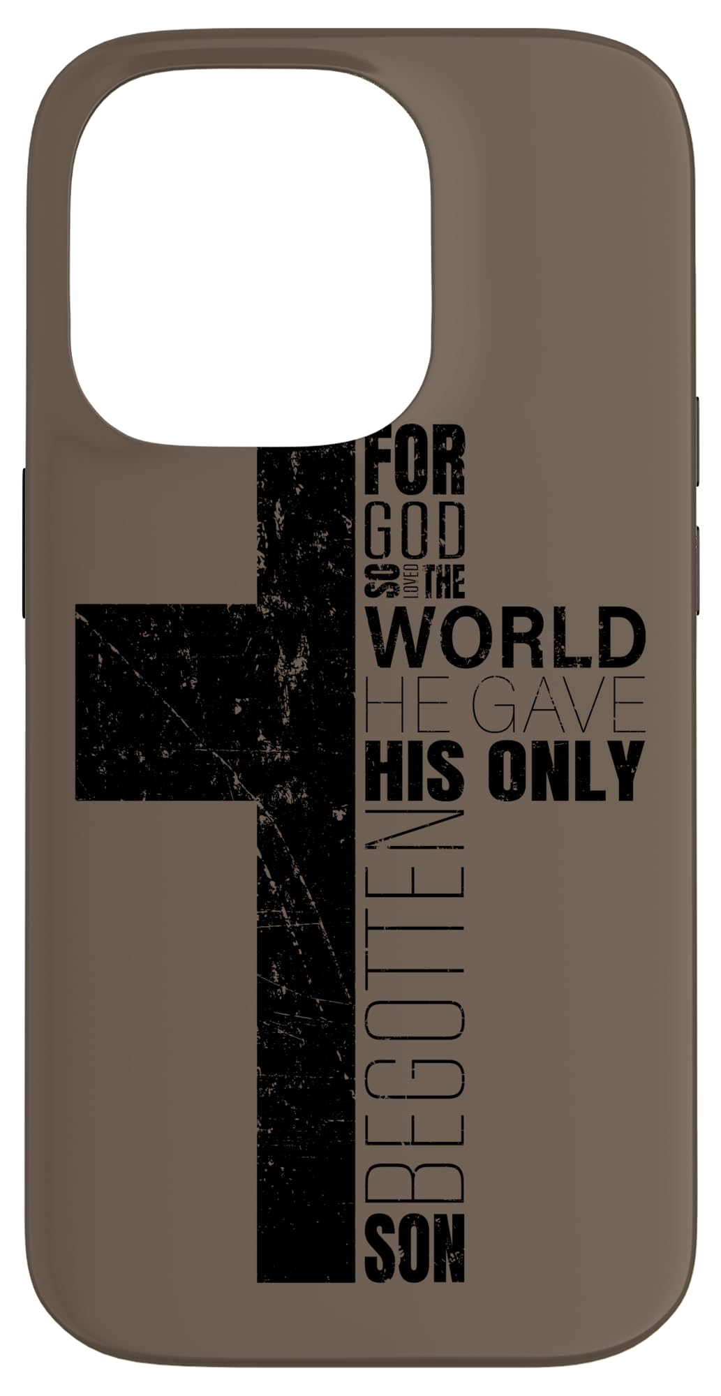 Christian Cross Phone Cases Men Bible Verses John 3:16 Case for iPhone 14 Pro